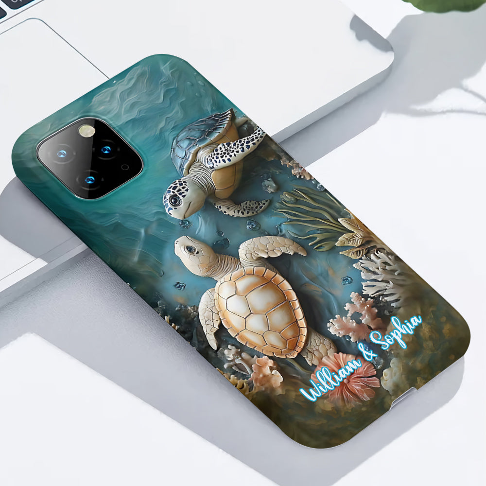 Coque de téléphone personnalisée avec imprimé intégral pour couple, cadeau idéal pour un couple marié ou pour un anniversaire.