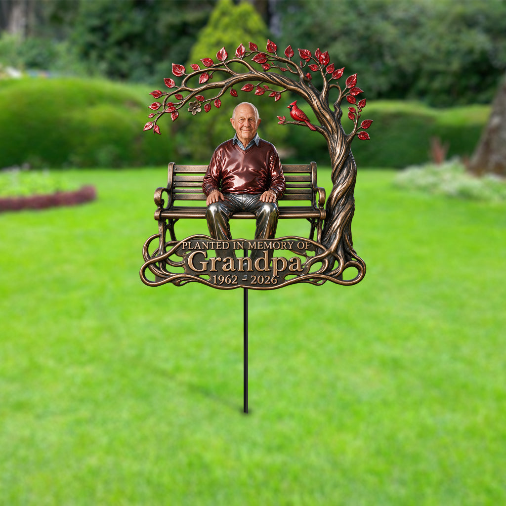 Cardinal Tree Memorial - Personalized Memorial Metal Garden Art