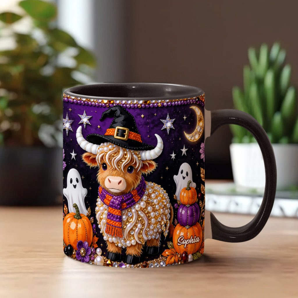 Love Highland Cows - Personalized Highland Cow Accent Mug