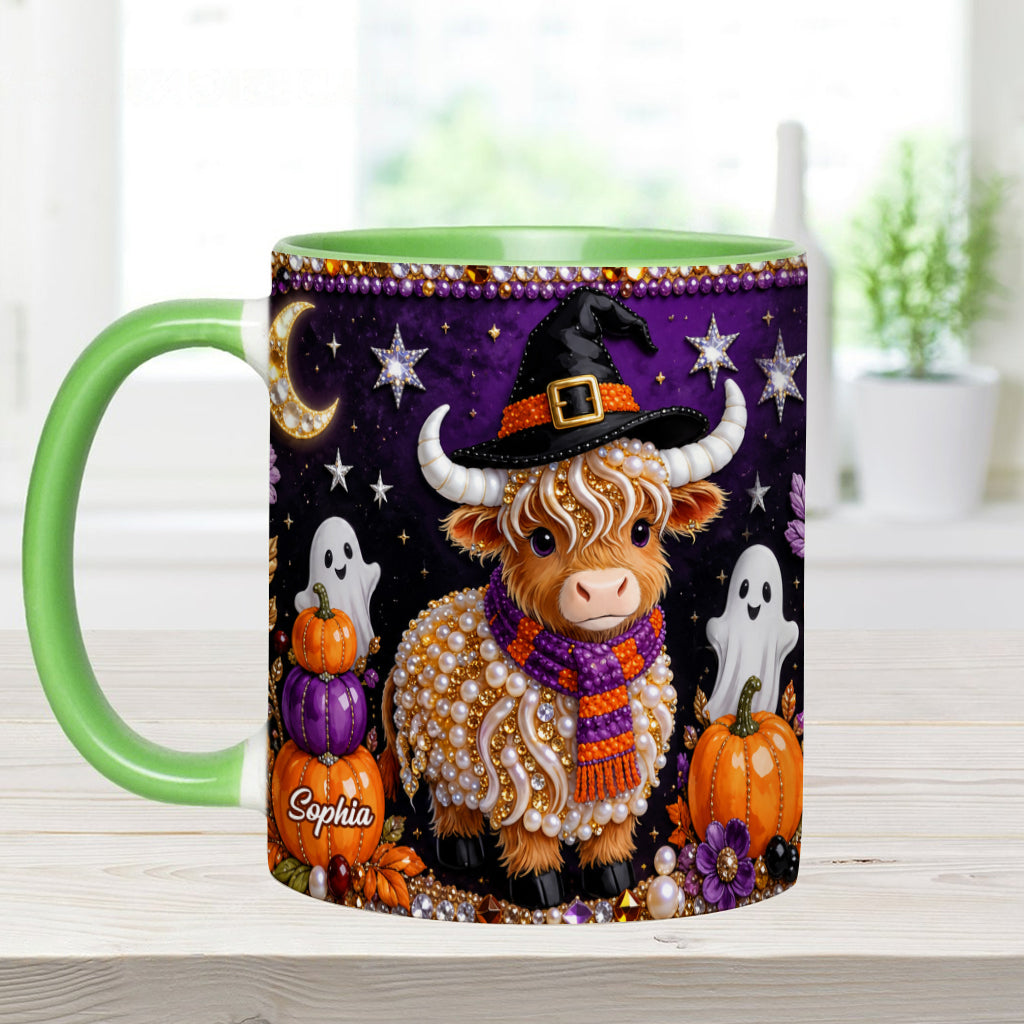 Love Highland Cows - Personalized Highland Cow Accent Mug