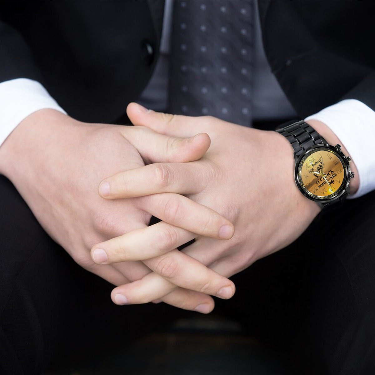 C'est l'heure du poisson quelque part - Montre-bracelet de pêche personnalisée