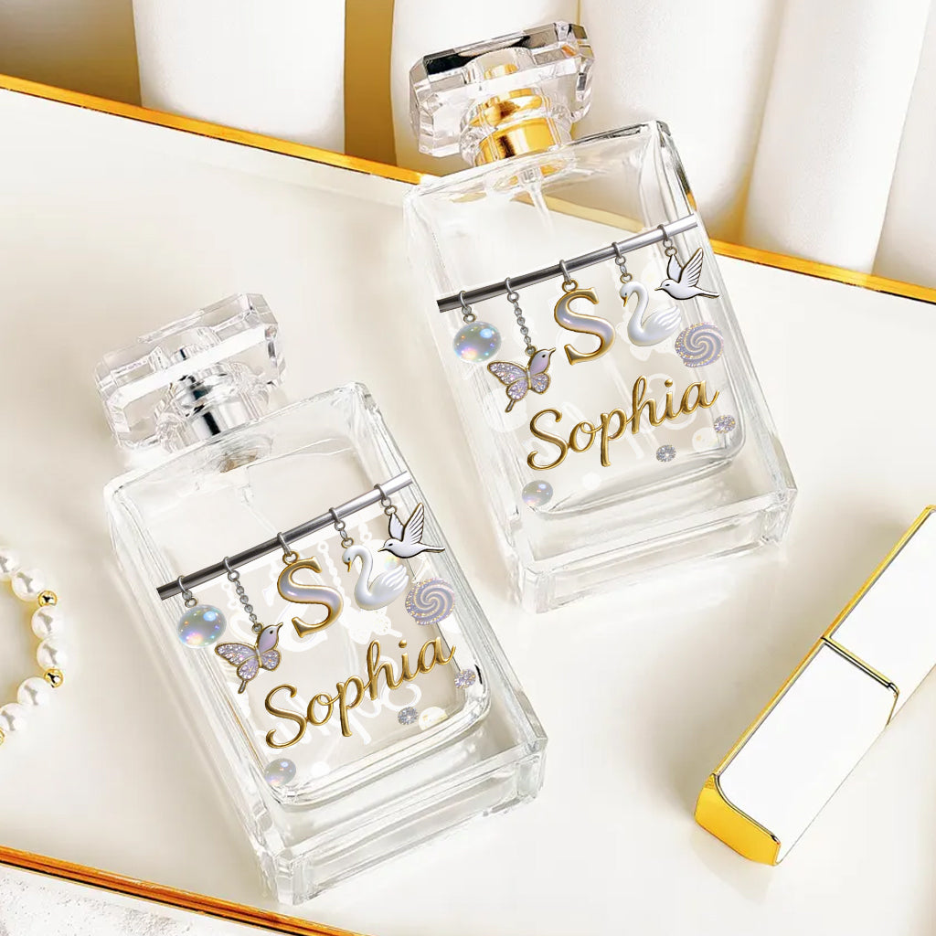 Cadeau enchanteur avec lettre initiale - Flacon de parfum rechargeable personnalisé pour s'aimer soi-même