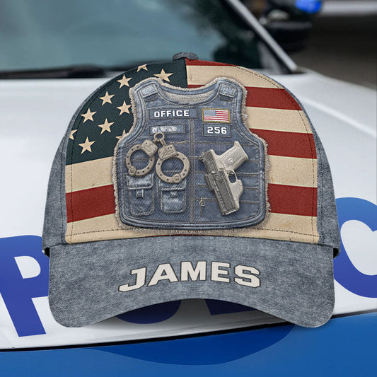 Serve And Protect - Personalized Police Officer Classic Cap
