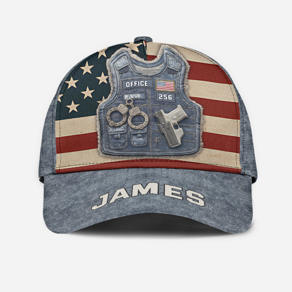 Servir et protéger - Casquette classique personnalisée pour policier