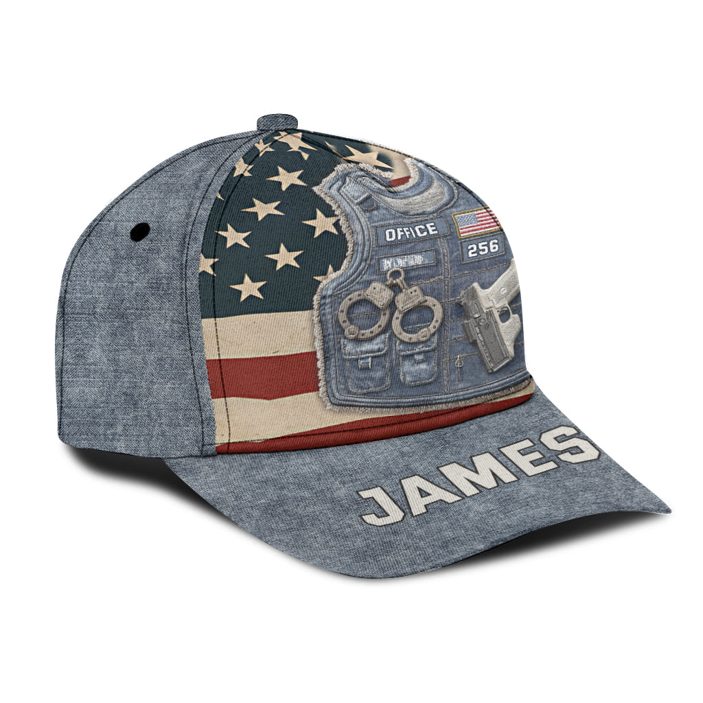 Servir et protéger - Casquette classique personnalisée pour policier