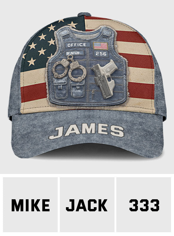 Servir et protéger - Casquette classique personnalisée pour policier