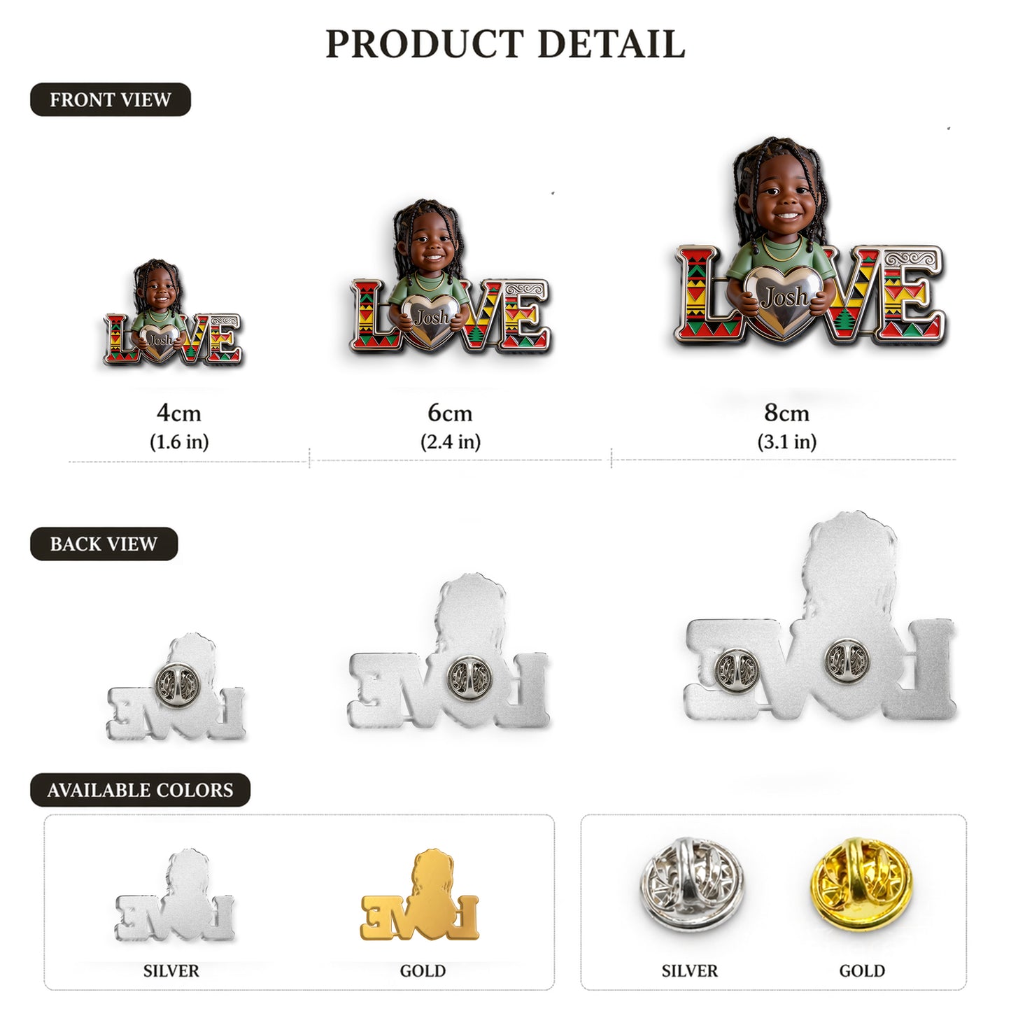 Fier Juneteenth - Épinglette En Émail Personnalisée 3D