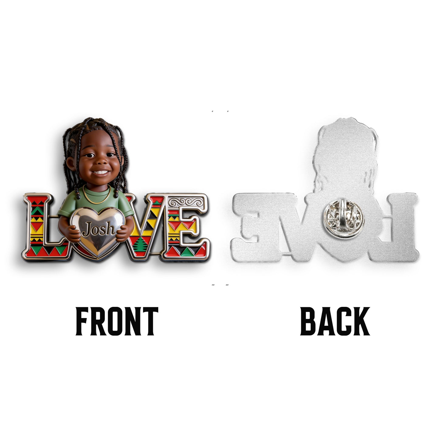 Fier Juneteenth - Épinglette En Émail Personnalisée 3D