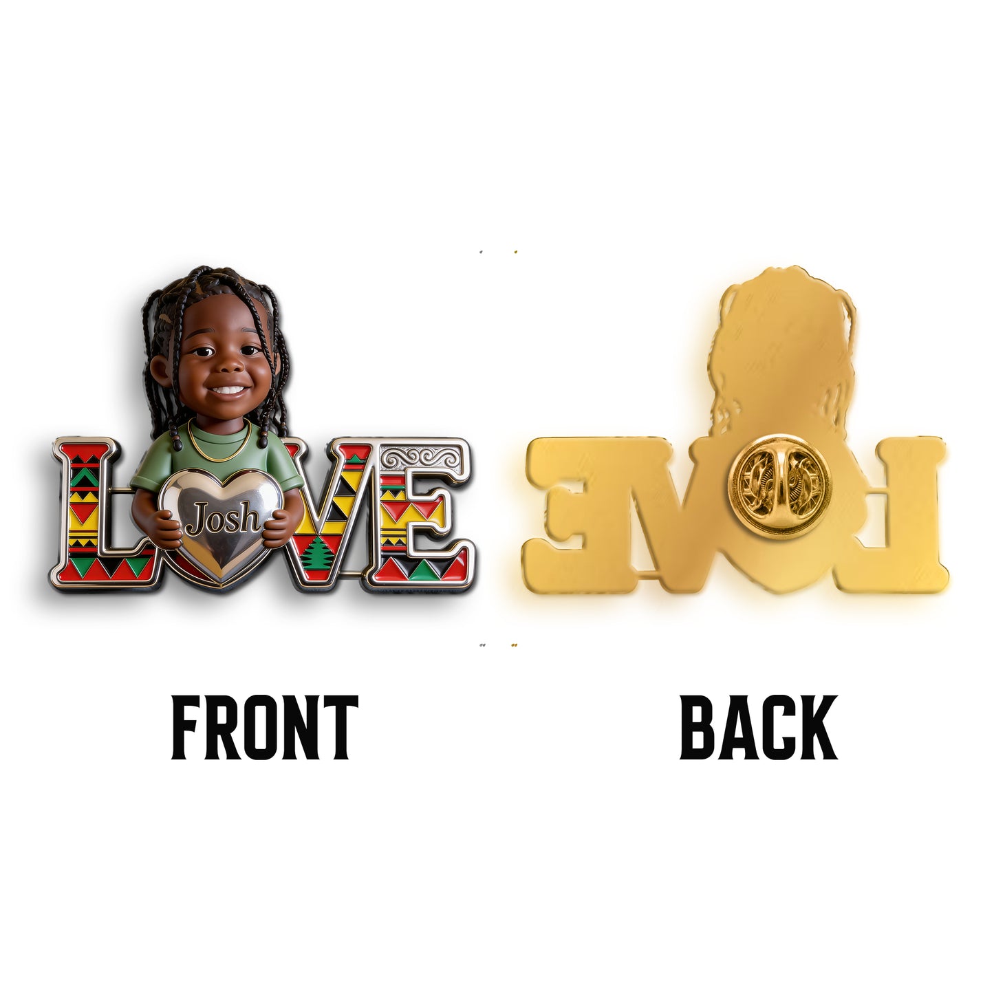 Fier Juneteenth - Épinglette En Émail Personnalisée 3D
