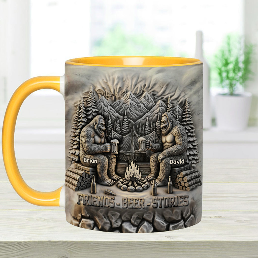Histoires de bière entre amis - Mug personnalisé pour le camping