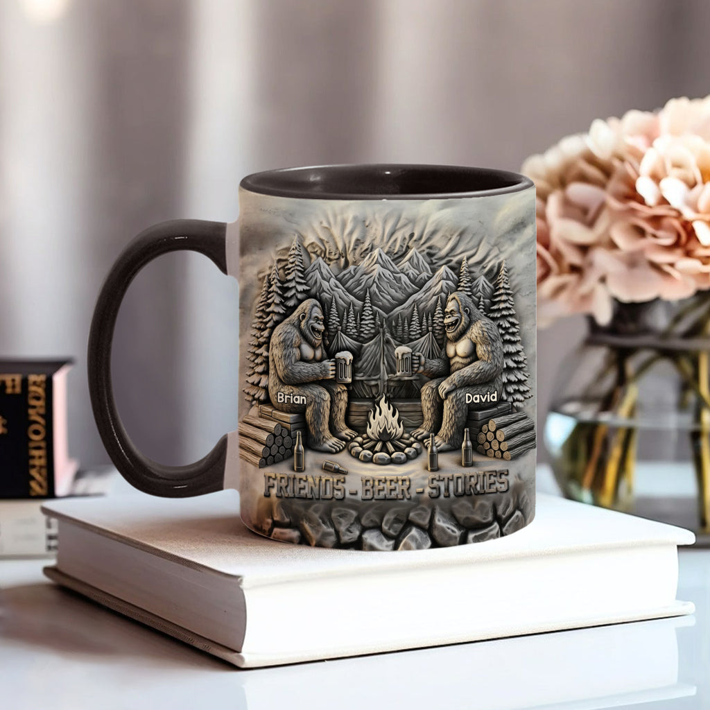 Histoires de bière entre amis - Mug personnalisé pour le camping