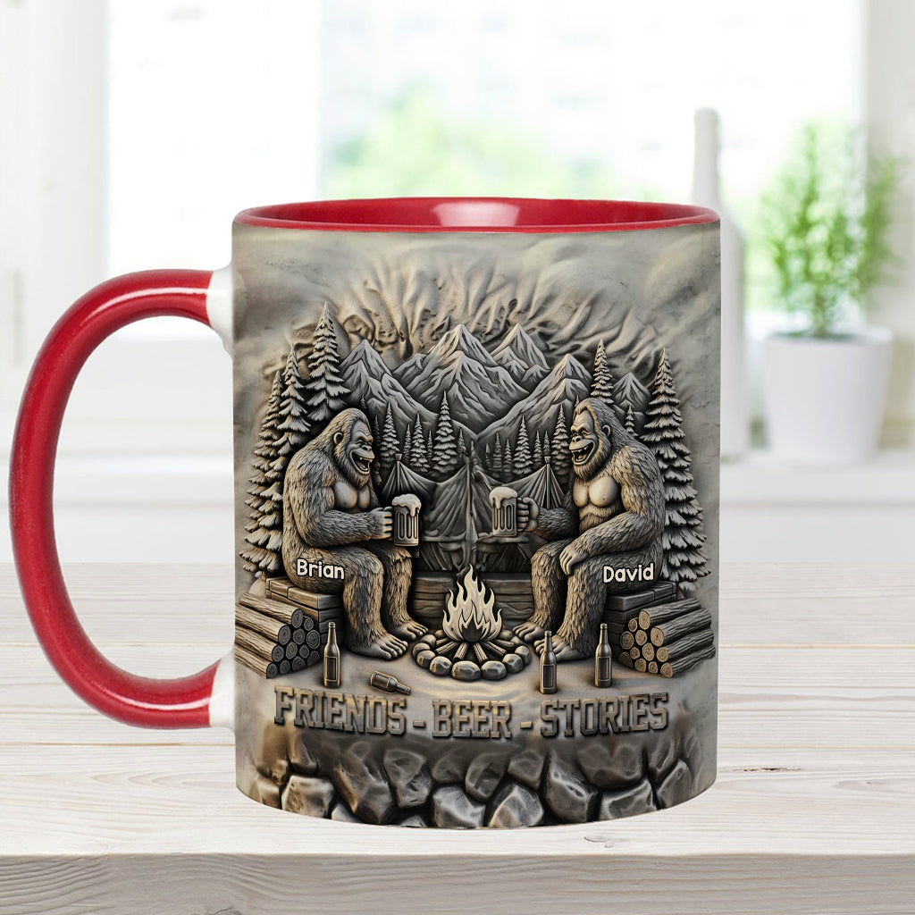 Histoires de bière entre amis - Mug personnalisé pour le camping