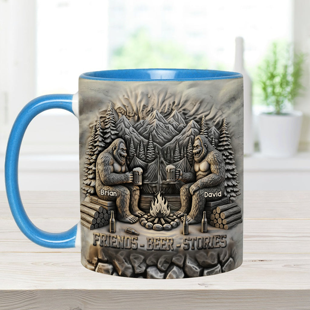 Histoires de bière entre amis - Mug personnalisé pour le camping