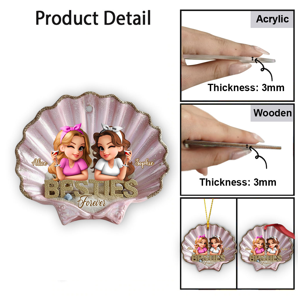 Meilleures amies pour toujours - Ornement personnalisé pour meilleures amies