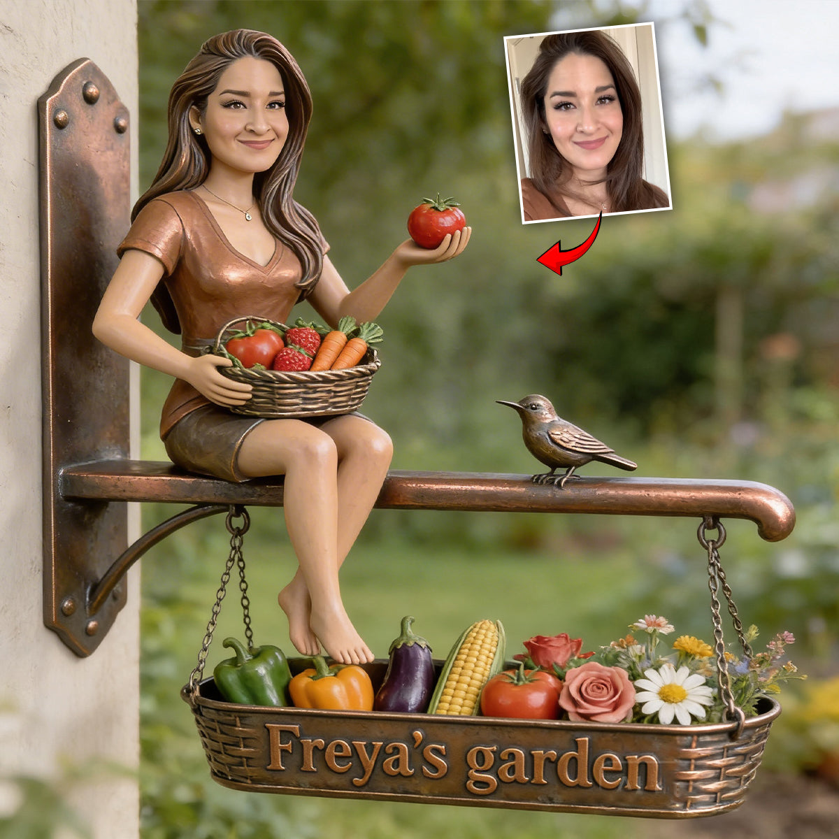 My Beautiful Garden - Personalized Gardening Wooden Wall Mount Sign