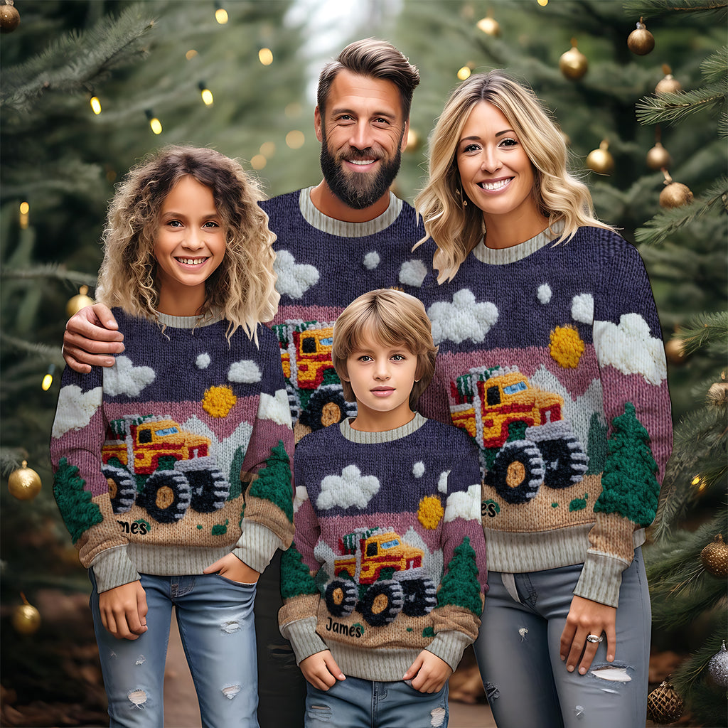 Love Truck - Pull moche personnalisé pour enfant