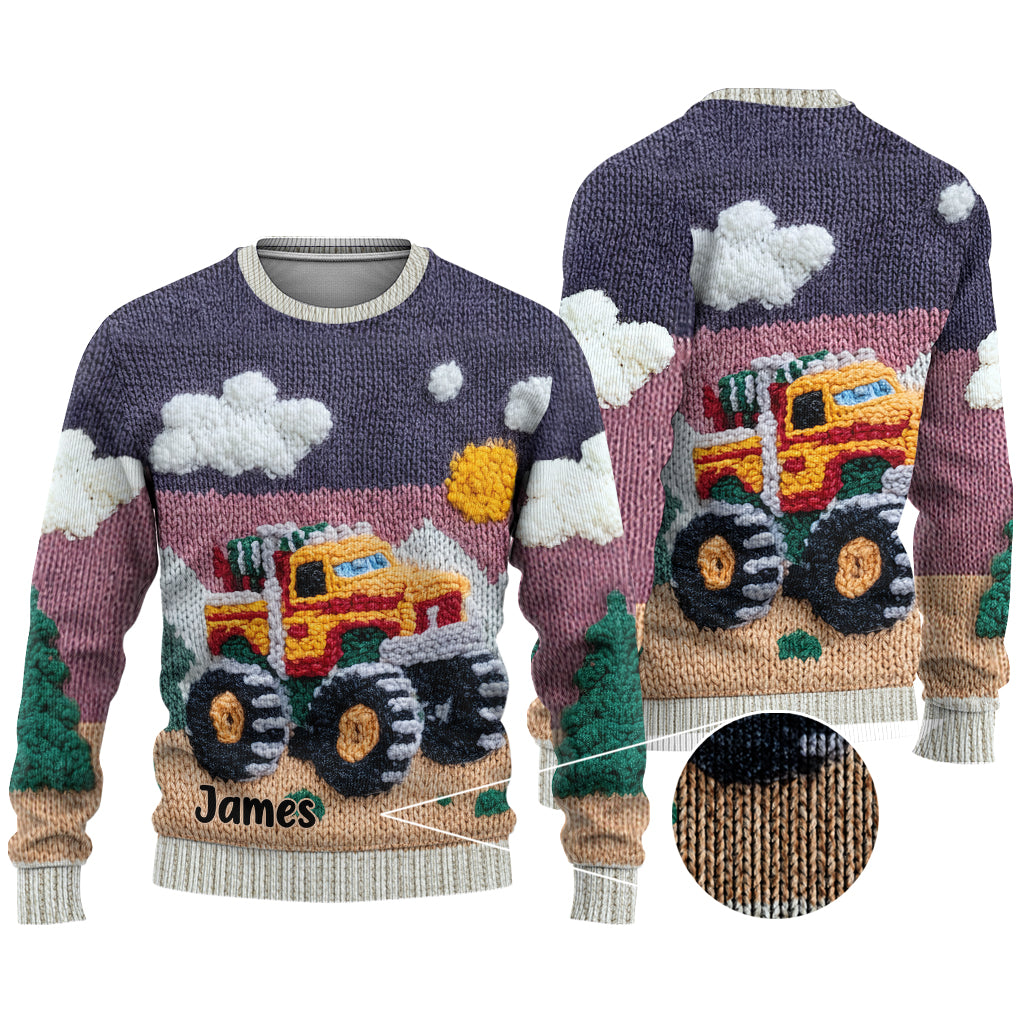Love Truck - Pull moche personnalisé pour enfant