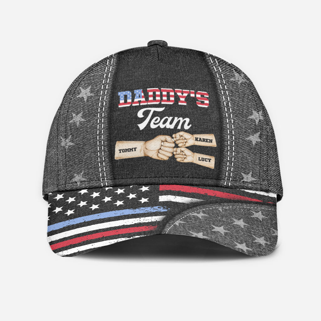 Casquette classique personnalisée « Fier papa » – Bravo à l’équipe ! – Coup de poing amical – Papa