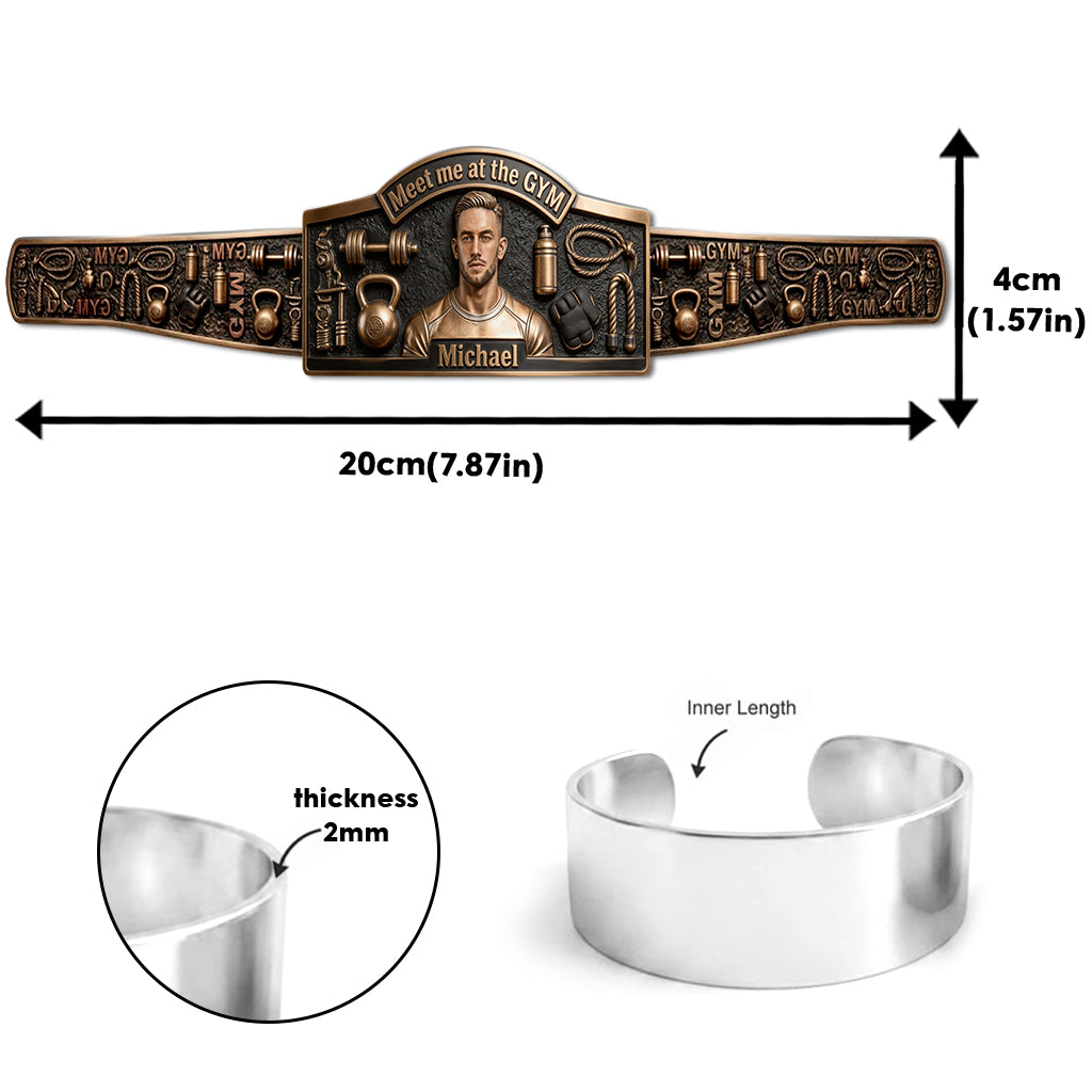 Gym King - Bracelet de poignet personnalisé en forme de fitness