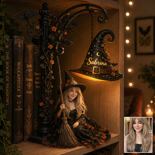 Soyez une Sorcière - Lampe de Bibliothèque Personnalisée