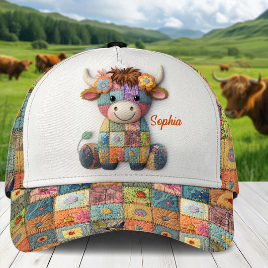 Juste une fille qui aime les vaches des Highlands - Casquette classique personnalisée avec vache des Highlands