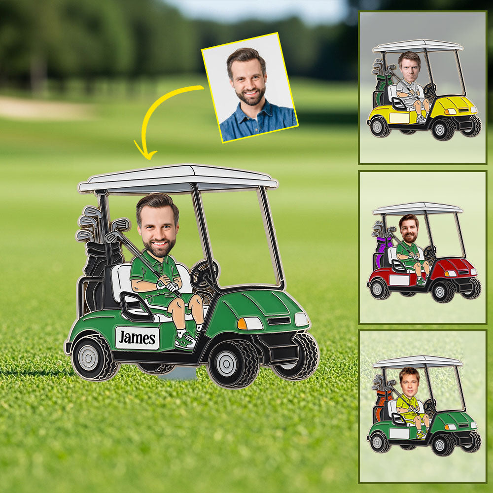 Marqueur de balle de golf personnalisé : cadeau humoristique et caricatural pour les amateurs de golf 
