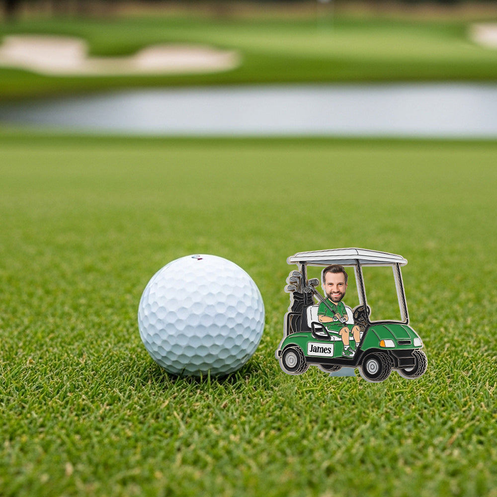 Marqueur de balle de golf personnalisé : cadeau humoristique et caricatural pour les amateurs de golf 