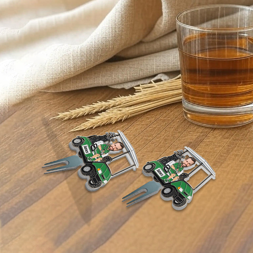 Marqueur de balle de golf personnalisé : cadeau humoristique et caricatural pour les amateurs de golf 