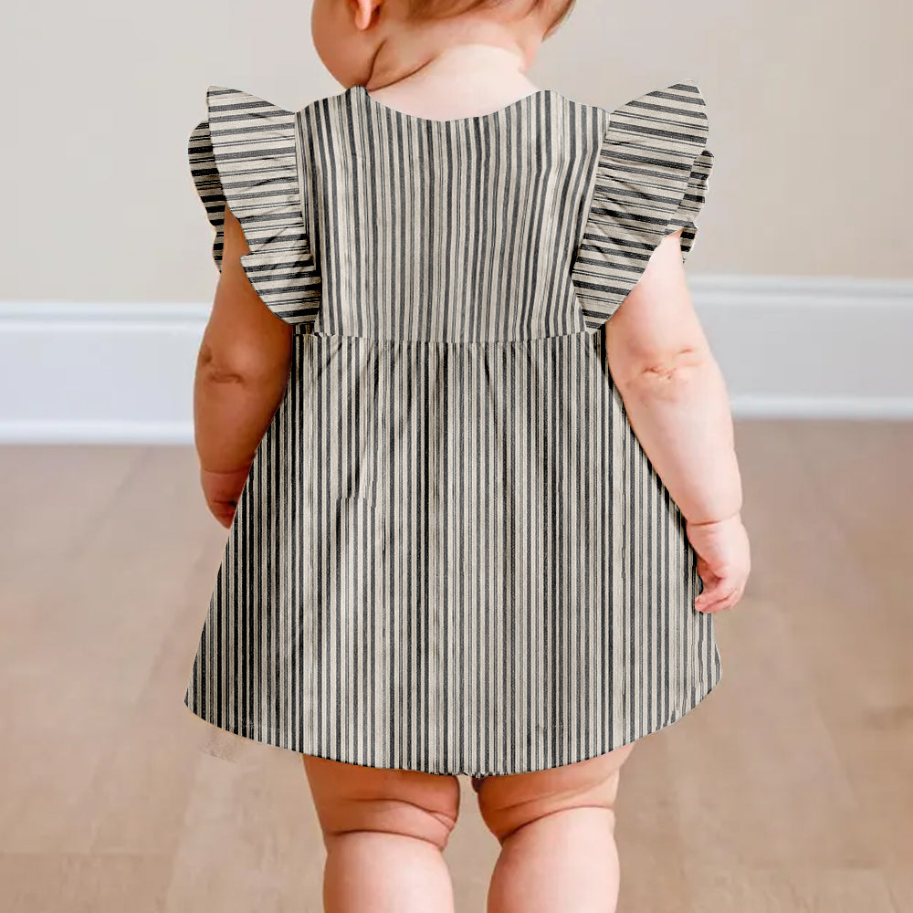 Robe Thématique Halloween Spéciale Pour Filles - Robe Personnalisée à Manches Volantes