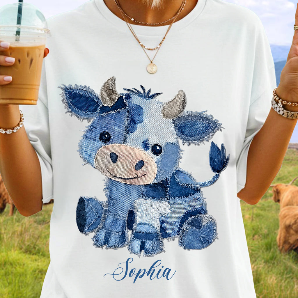 Mignonne vache des Highlands - T-shirt et sweat à capuche personnalisés avec une vache des Highlands