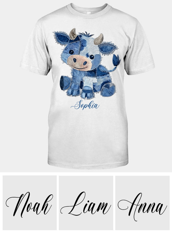 Mignonne vache des Highlands - T-shirt et sweat à capuche personnalisés avec une vache des Highlands