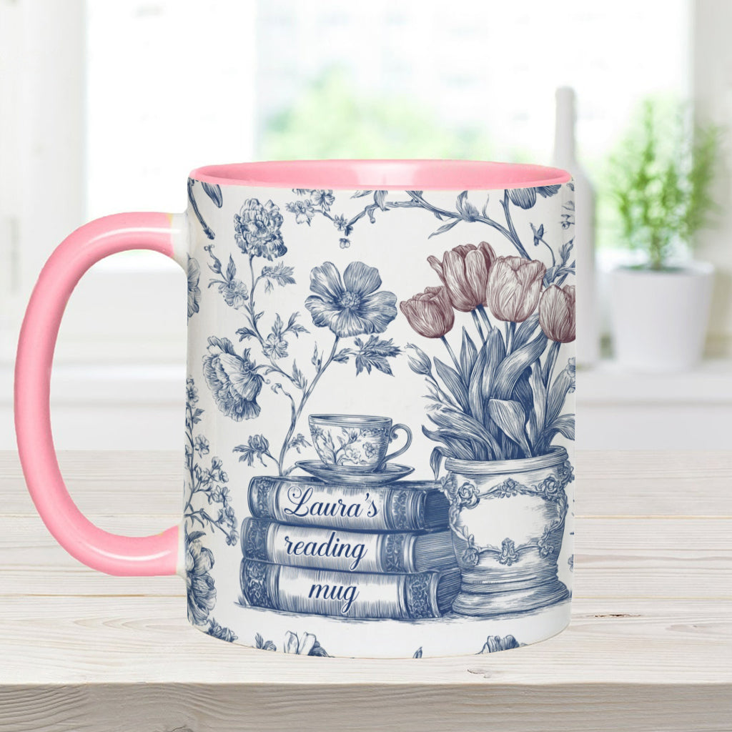 Mug de lecture - Mug personnalisé avec motif livre