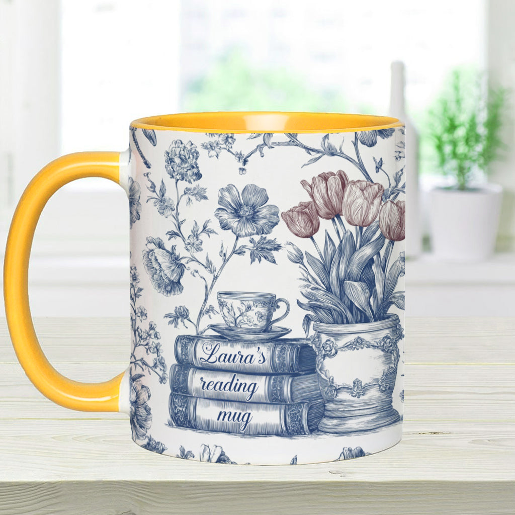 Mug de lecture - Mug personnalisé avec motif livre