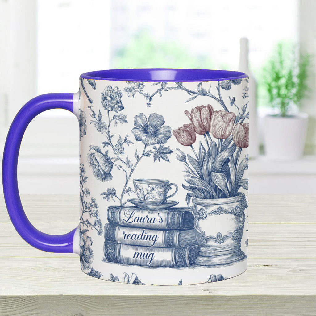 Mug de lecture - Mug personnalisé avec motif livre