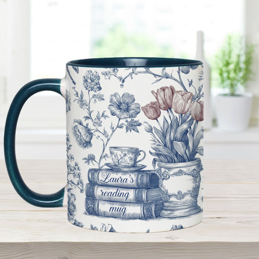 Mug de lecture - Mug personnalisé avec motif livre