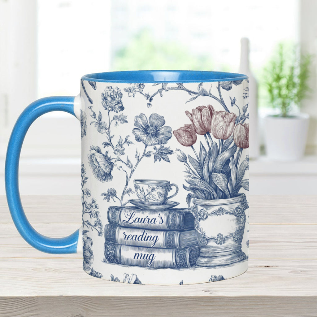 Mug de lecture - Mug personnalisé avec motif livre
