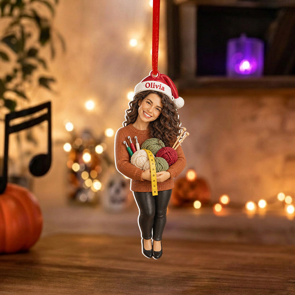 Love Crochet - Personalized Crocheting Premium 3D Ornament