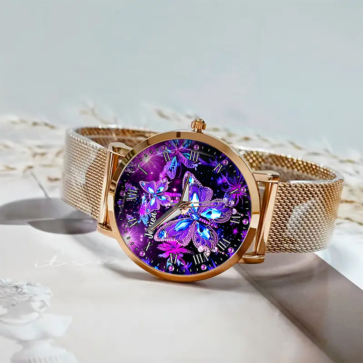 Butterfly Lovers - Personalized Butterfly Women Hand Watch