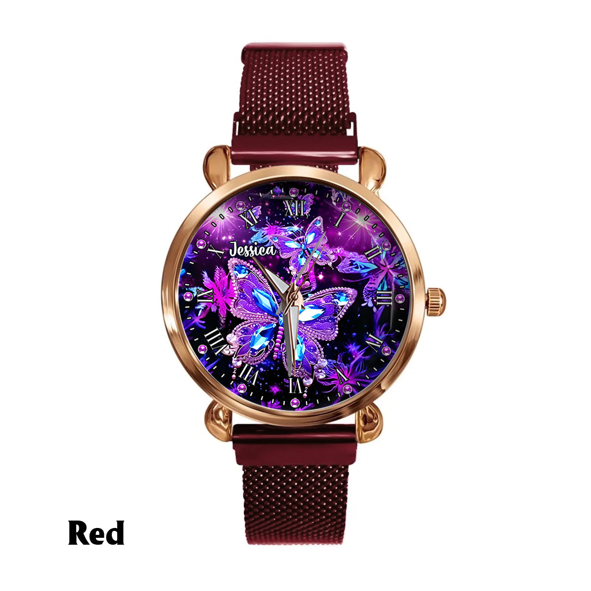 Butterfly Lovers - Personalized Butterfly Women Hand Watch