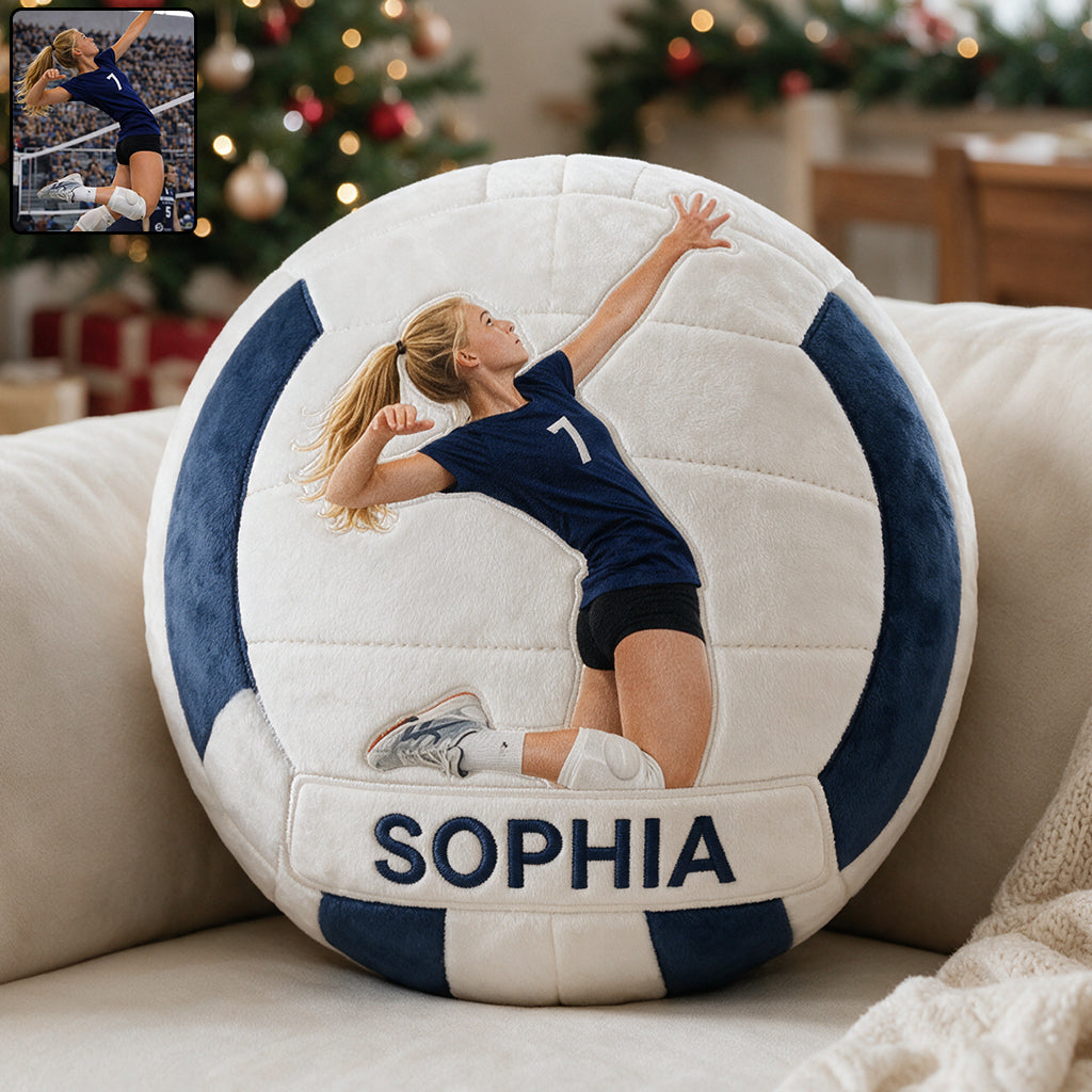 Tout Sport, Toute Photo - Coussin Personnalisé en Fourrure Synthétique Premium