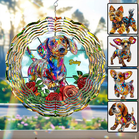 J'adore les teckels - Girouette personnalisée teckel