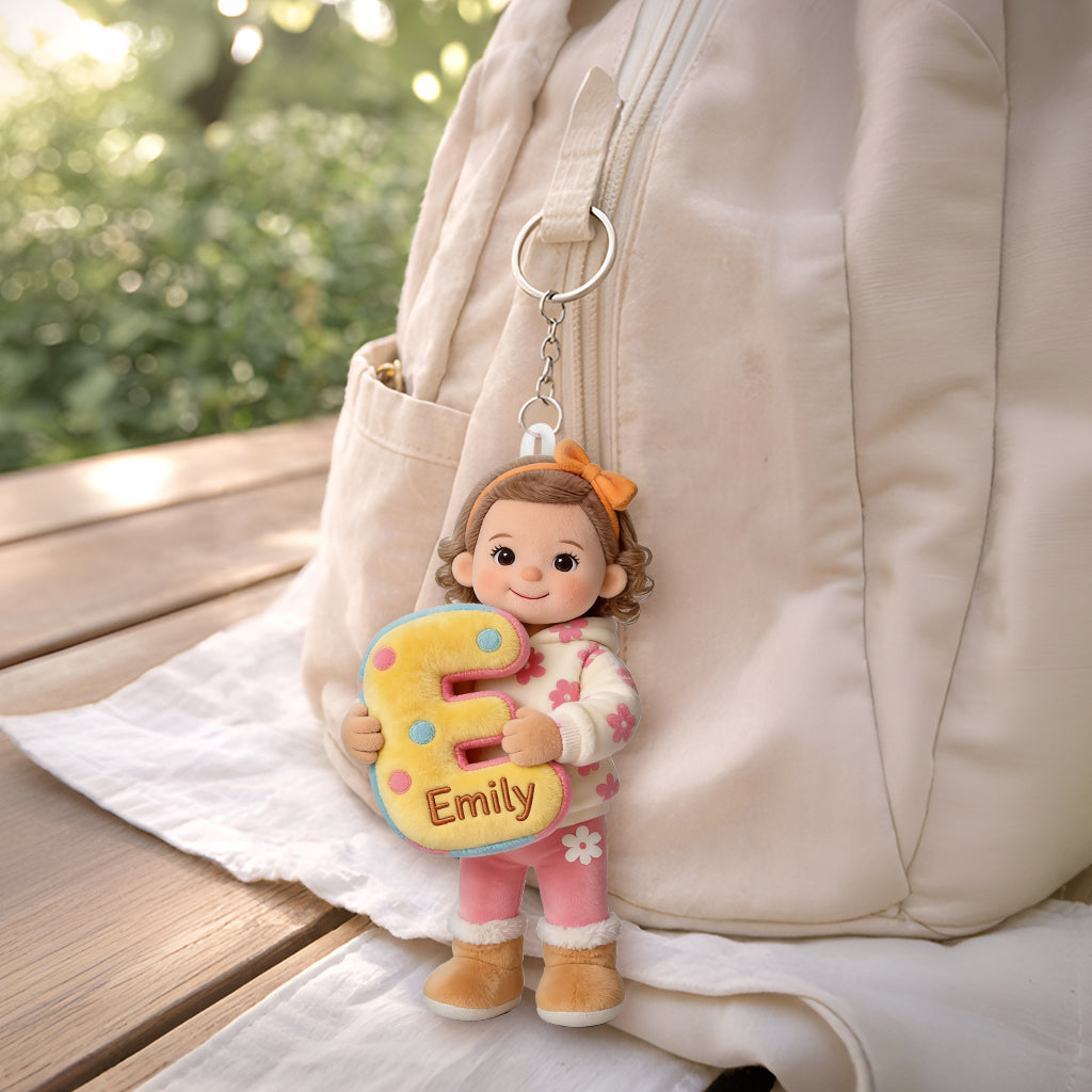 Photo Personnalisée - Porte-Clés En Peluche Enfant