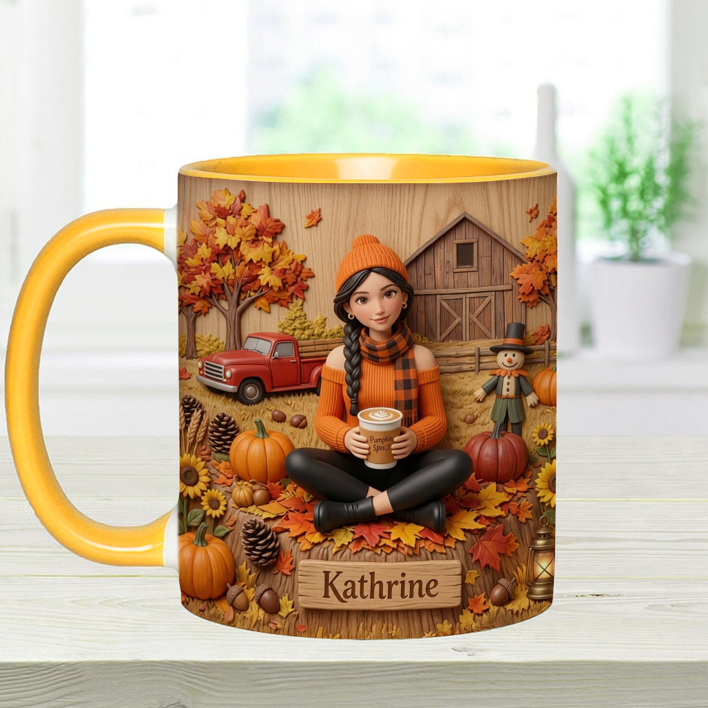 Tis The Season - Personalized Autumn Accent Mug & Coaster