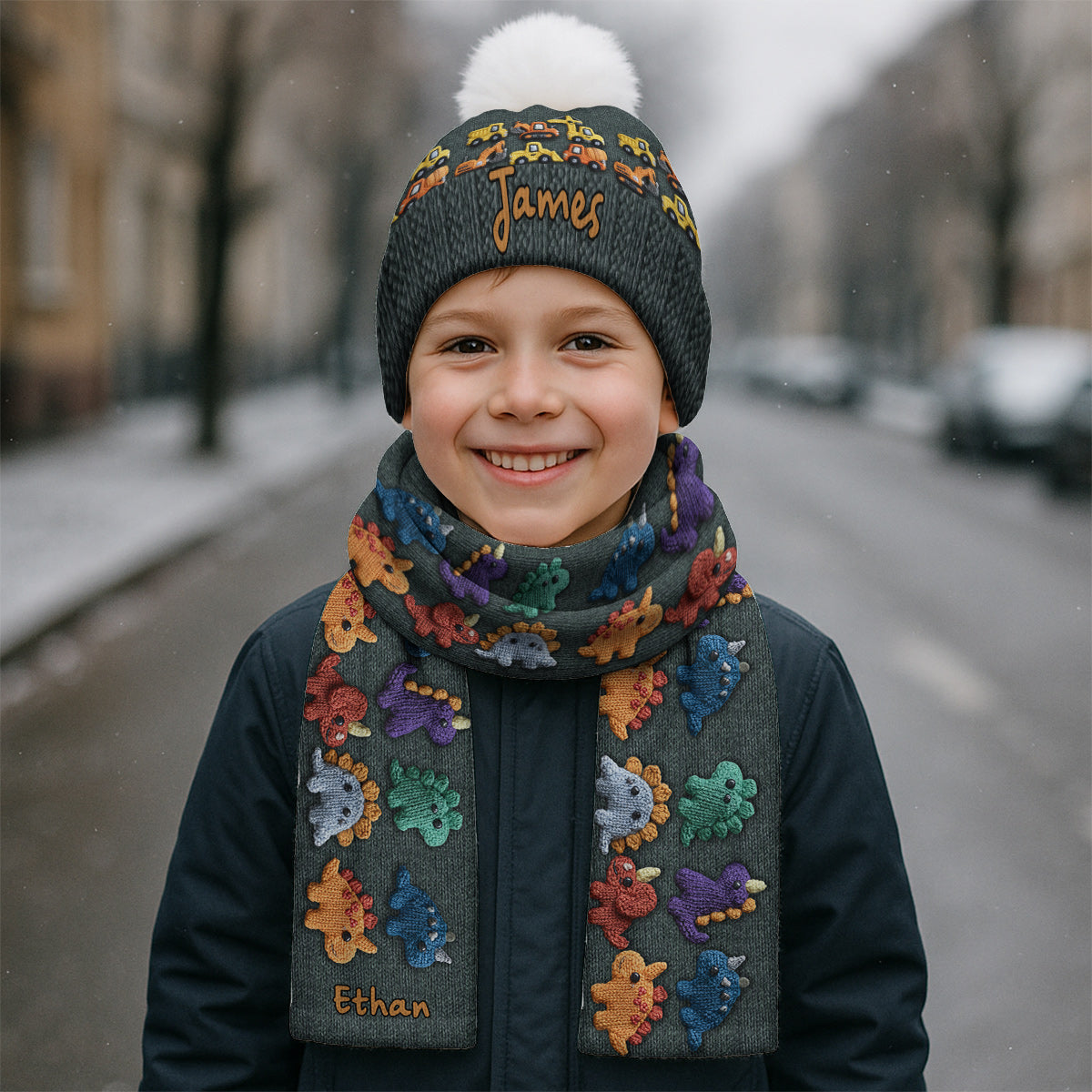 Bonnet d'hiver personnalisé pour enfants - Idéal pour les jours de neige et les voyages