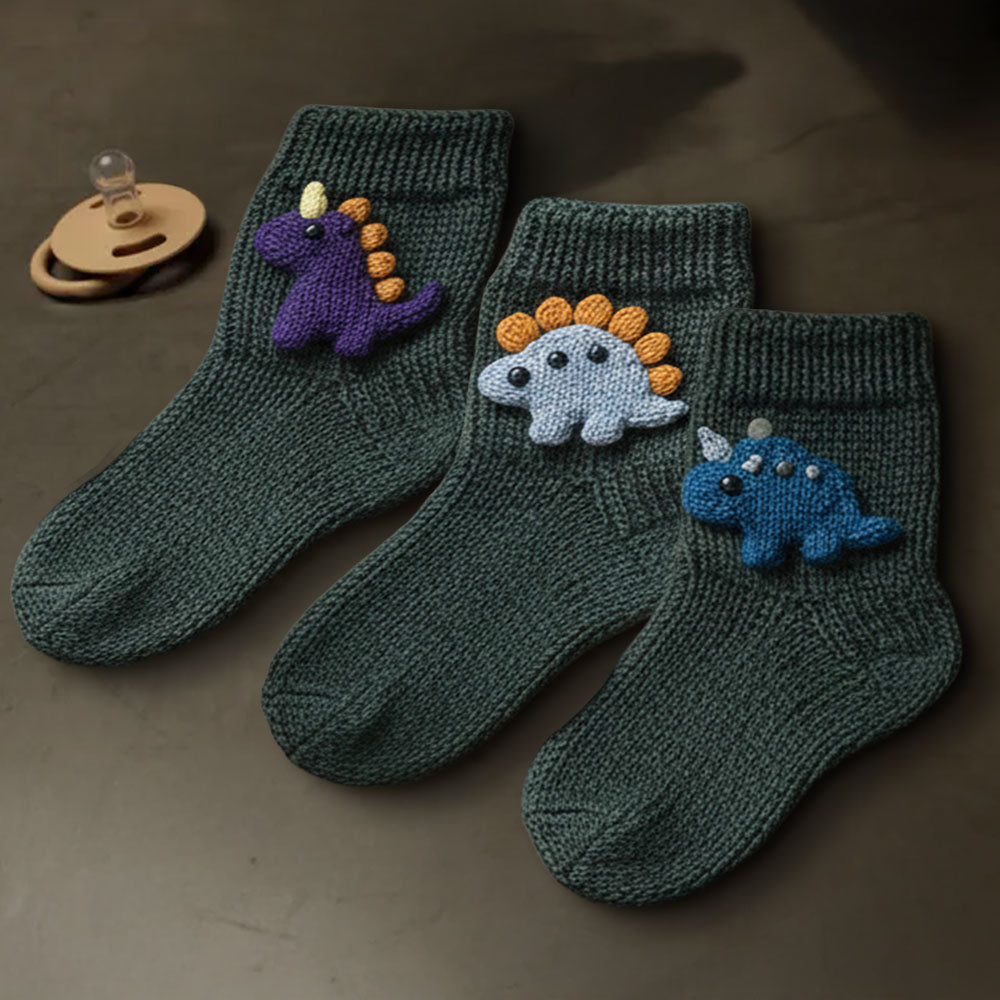 Chaussettes personnalisées pour enfants - Dinosaure