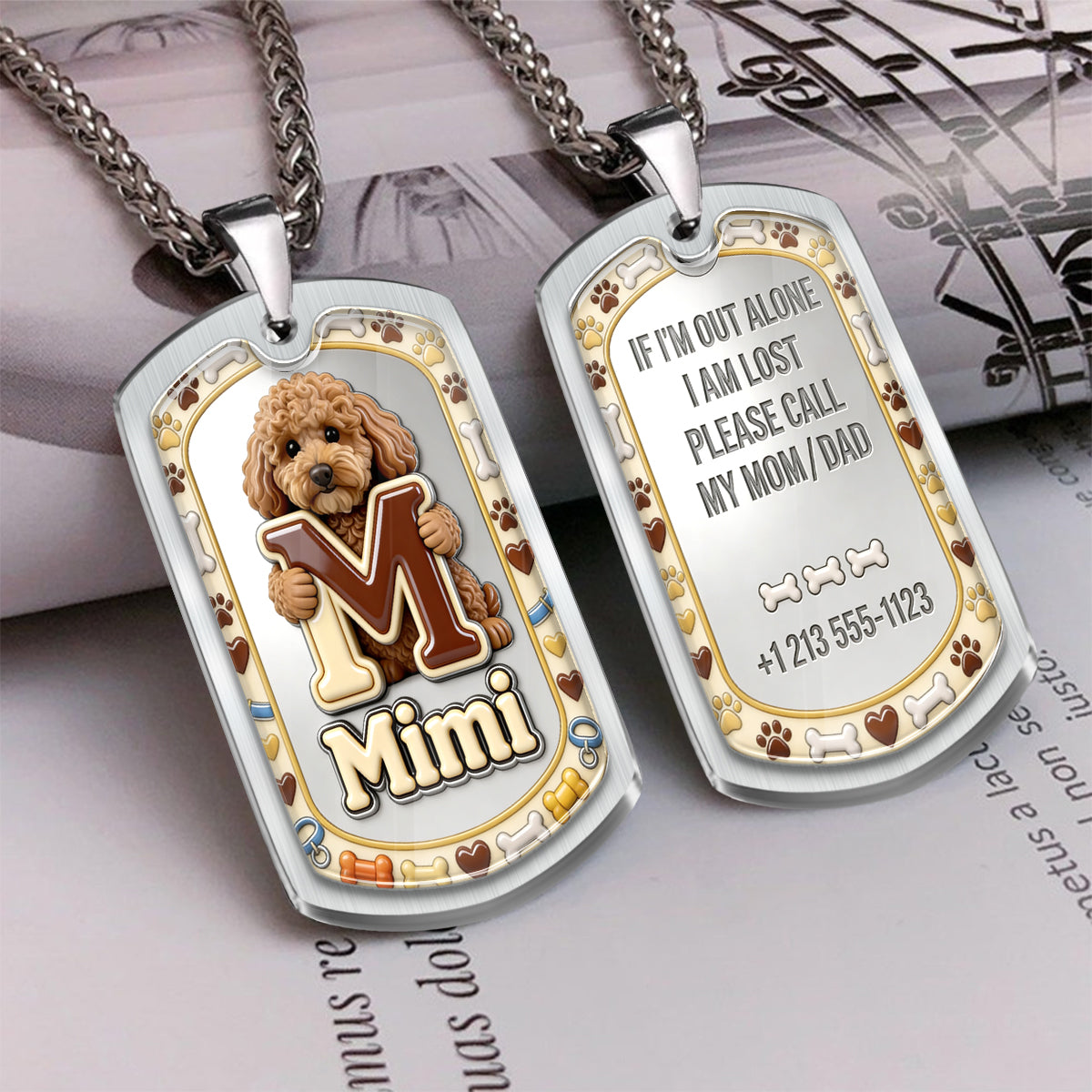 Pets ID - Personalized Dog Tag Necklace