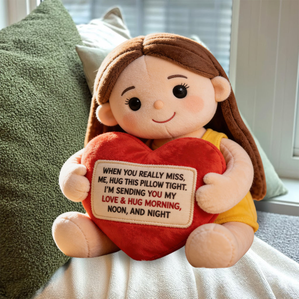 Cadeau commémoratif pour les êtres chers disparus - Coussin commémoratif personnalisé en fausse fourrure