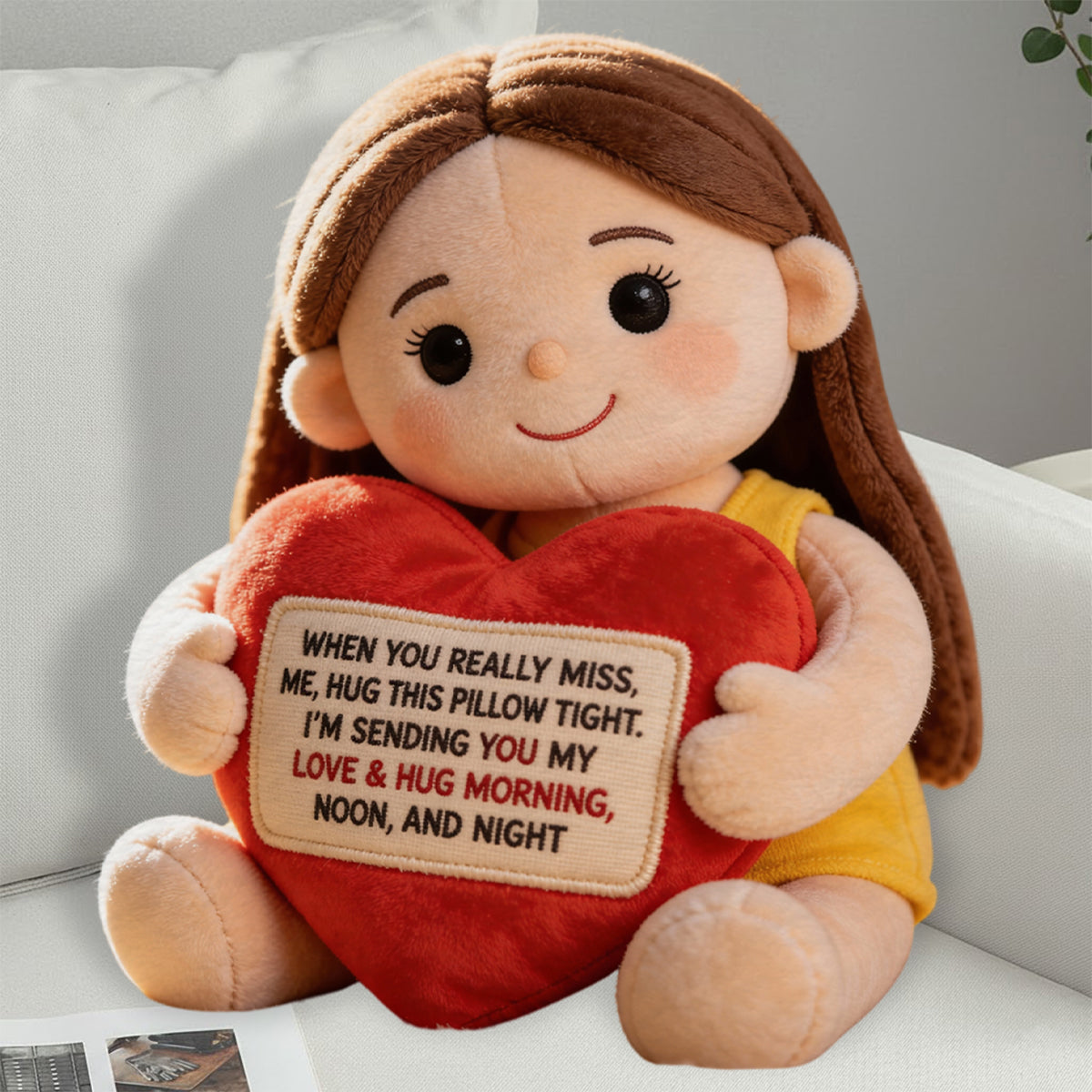 Cadeau commémoratif pour les êtres chers disparus - Coussin commémoratif personnalisé en fausse fourrure