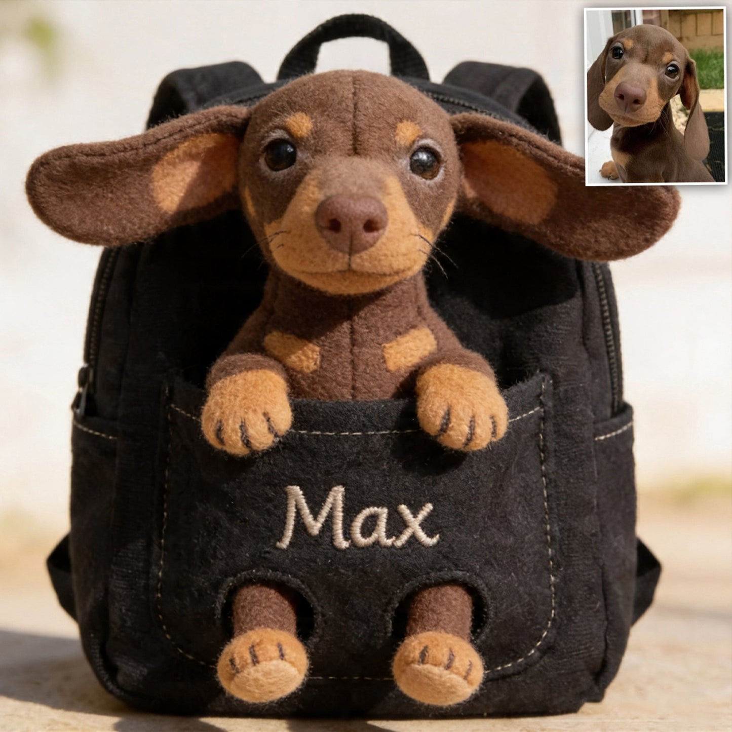 Compagnon Parfait - Sac à Dos en Cuir Personnalisable avec Patch Échangeable