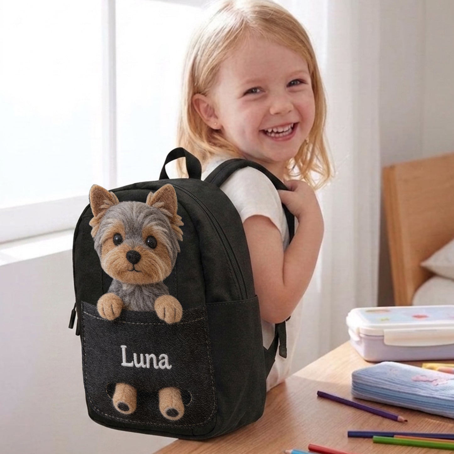 Compagnon Parfait - Sac à Dos en Cuir Personnalisable avec Patch Échangeable